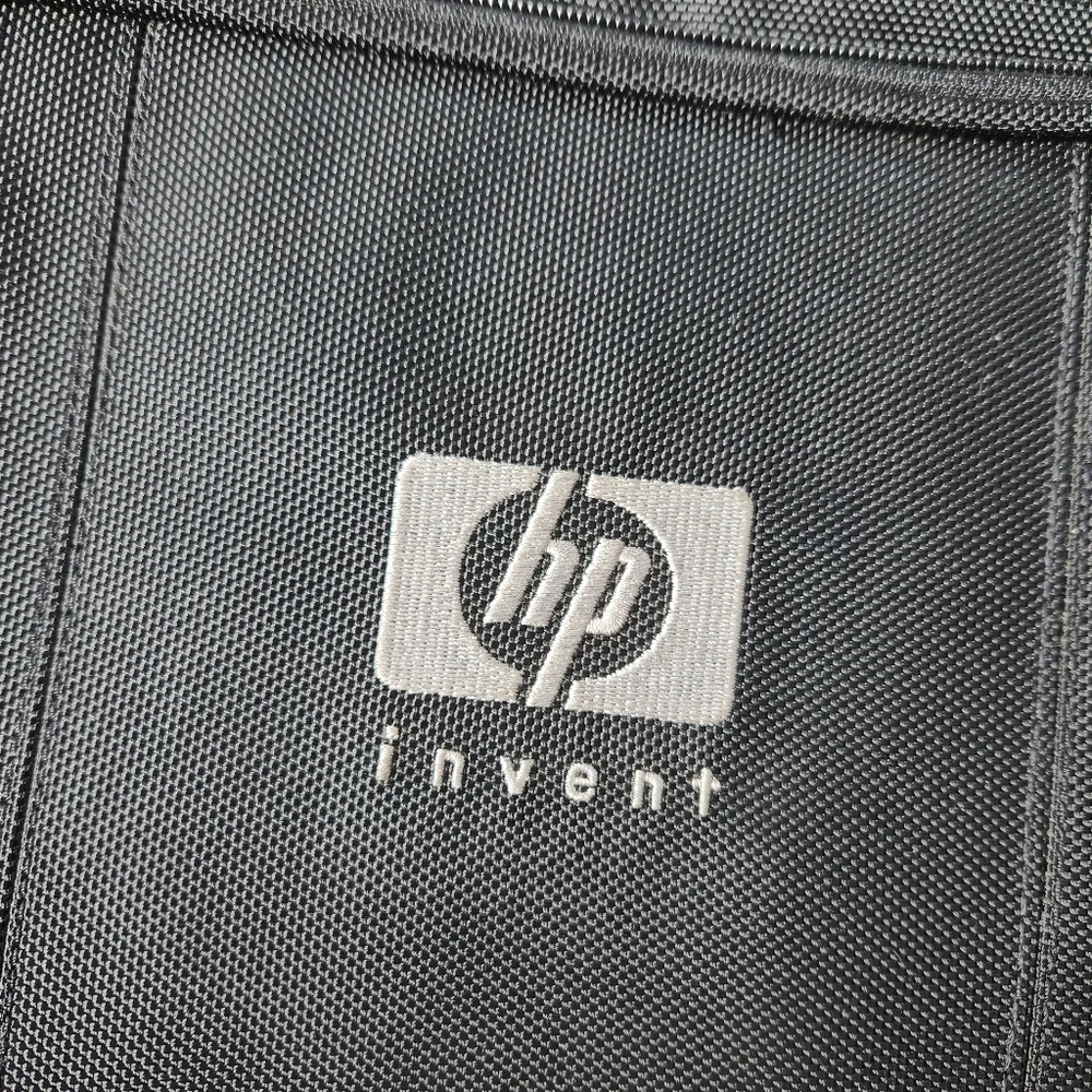 HP Invent Black Laptop Multi Pocket Briefcase Bag Work Office EUC